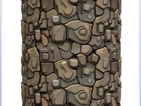 Stylized Stone Seamless Texture CG Textures