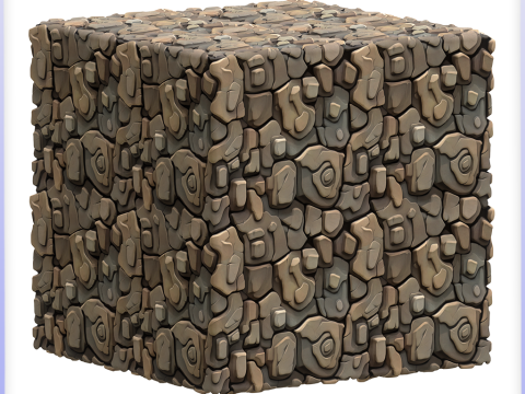 Stylized Stone Seamless Texture CG Textures