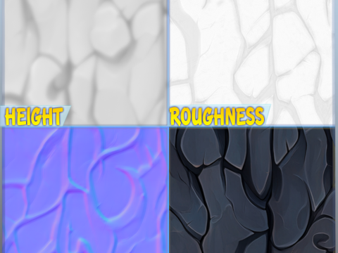 Stylized Stone Seamless Texture CG Dokuları