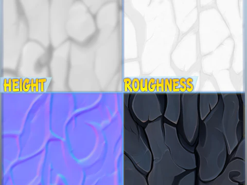 程式化的石头无缝纹理 CG 纹理