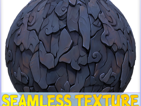 Stylized Stone Seamless Texture CG テクスチャ