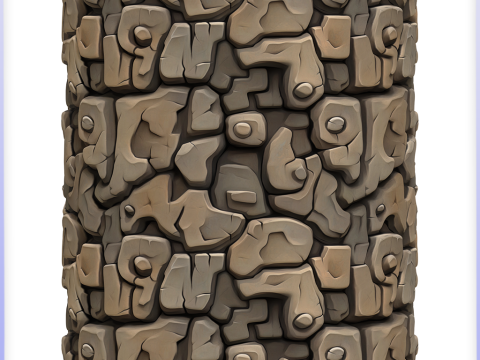 Stylized Stone Seamless Texture CG Текстуры