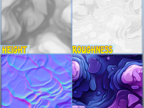 Stylized Stone Seamless Texture CG Textures