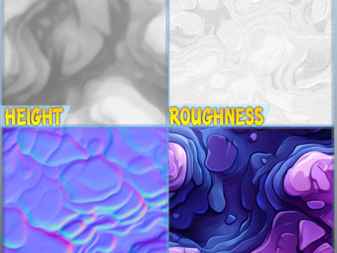 Stylized Stone Seamless Texture CG Textures