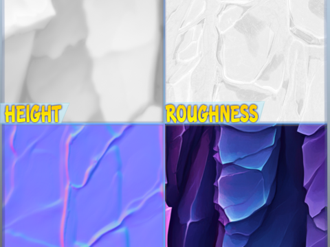 Stylized Stone Seamless Texture CG Dokuları