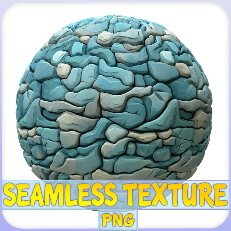 Stylized Stone Seamless Texture CG 纹理 .c4d .max .obj .3ds .fbx .stl .blend 