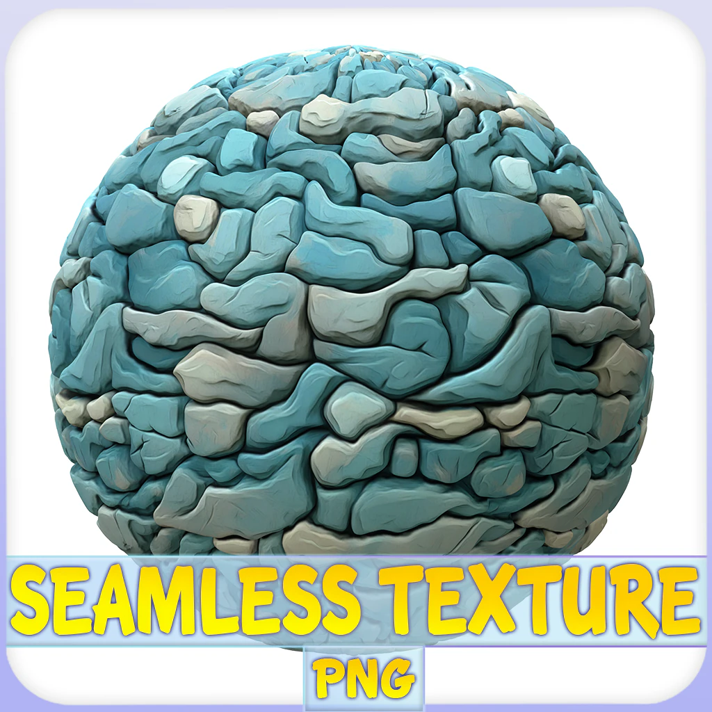 Stylized Stone Seamless Texture CG Textures .c4d .max .obj .3ds .fbx .stl .blend 