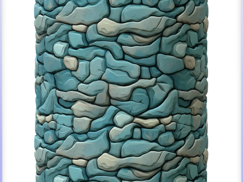 Stylized Stone Seamless Texture CG 纹理