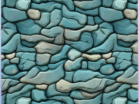 Stylized Stone Seamless Texture CG 纹理