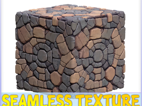 Stylized Stone Floor Seamless Texture Texturas CG