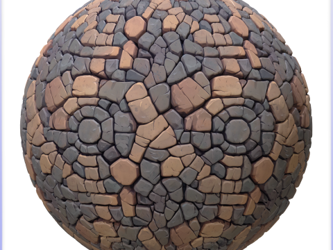 Stylized Stone Floor Seamless Texture CG टेक्स्चर्स