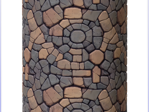 Stylized Stone Floor Seamless Texture CG टेक्स्चर्स
