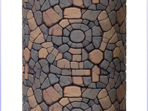 Stylized Stone Floor Seamless Texture CG Textures
