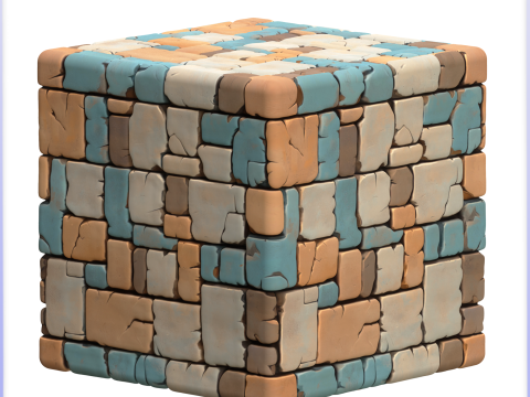 Stylized Stone Floor Seamless Texture CG Textures