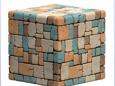 Stylized Stone Floor Seamless Texture CG Textures