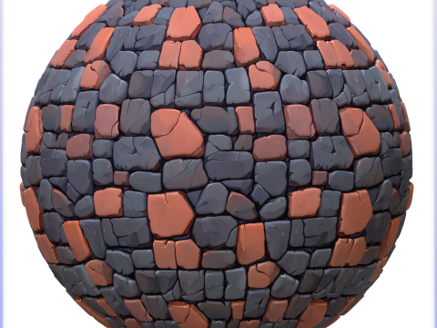 Stylized Stone Floor Seamless Texture CG Textures