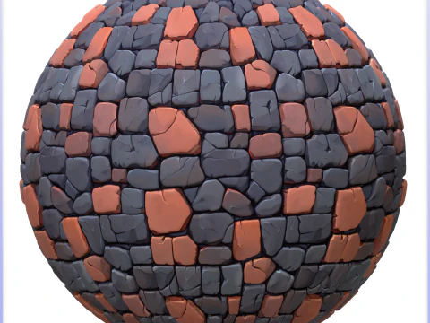 Stylized Stone Floor Seamless Texture CG Textures