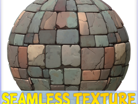 Stylized Stone Floor Seamless Texture Texturas CG