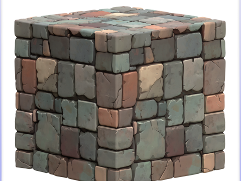 Stylized Stone Floor Seamless Texture CG टेक्स्चर्स