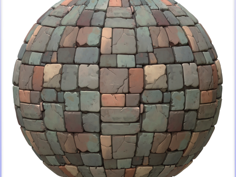 Stylized Stone Floor Seamless Texture CG टेक्स्चर्स