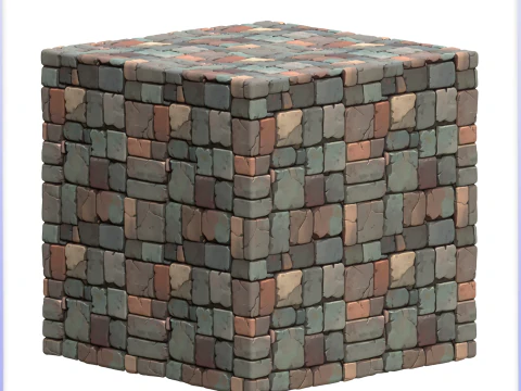 Stylized Stone Floor Seamless Texture CG Textures