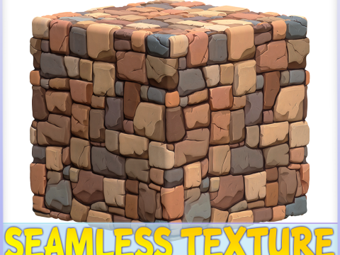 Stylized Stone Floor Seamless Texture Texturas CG