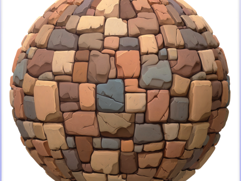 Stylized Stone Floor Seamless Texture CG Textures