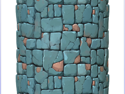 Stylized Stone Floor Seamless Texture CG Textures