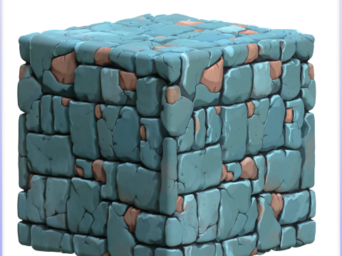 Stylized Stone Floor Seamless Texture CG Textures