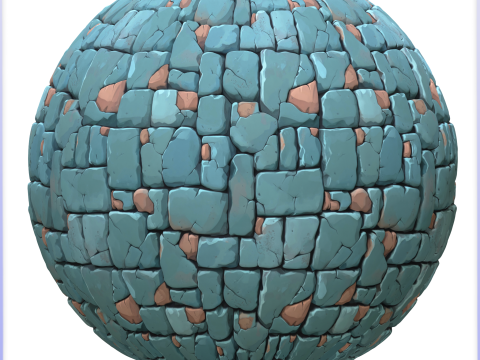 Stylized Stone Floor Seamless Texture CG Textures