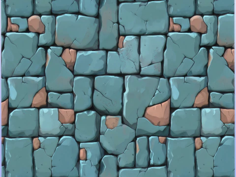 Stylized Stone Floor Seamless Texture CG Textures