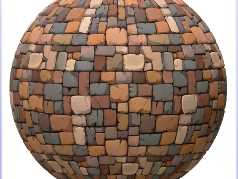 Stylized Stone Floor Seamless Texture CG Textures
