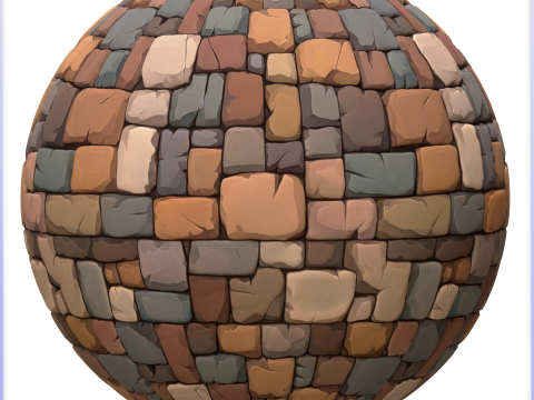 Stylized Stone Floor Seamless Texture CG Textures