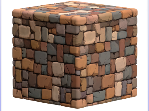 Stylized Stone Floor Seamless Texture CG Textures