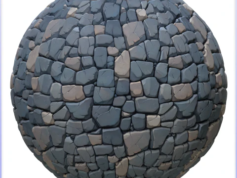 Stylized Stone Floor Seamless Texture CG Textures