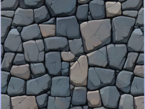 Stylized Stone Floor Seamless Texture CG Textures