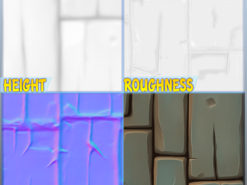 Stylized Stone Floor Seamless Texture CG 텍스쳐