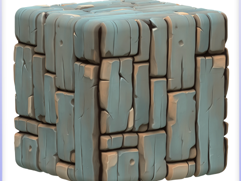 Stylized Stone Floor Seamless Texture CG 텍스쳐