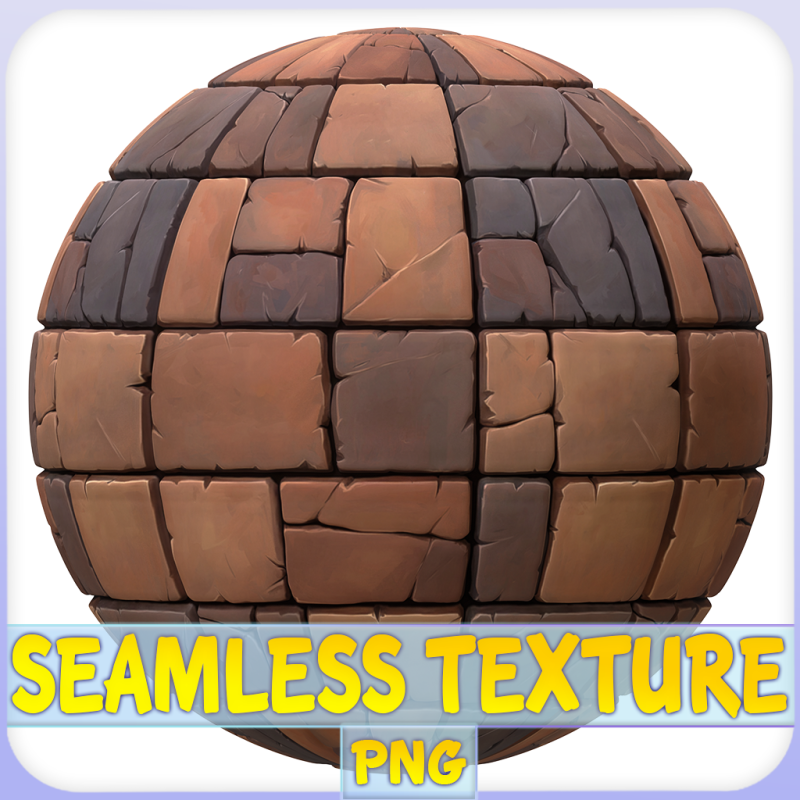 Stylized Stone Floor Seamless Texture CG 纹理 .c4d .max .obj .3ds .fbx .stl .blend 