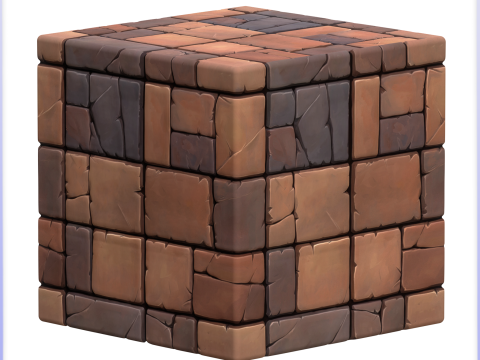 Stylized Stone Floor Seamless Texture CG 纹理