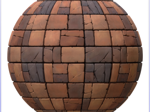 Stylized Stone Floor Seamless Texture CG 纹理