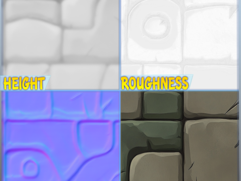 Stylized Stone Floor Seamless Texture CG Dokuları