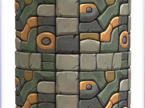 Stylized Stone Floor Seamless Texture CG Textures
