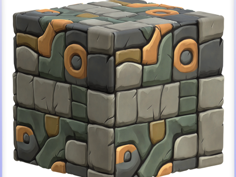 Stylized Stone Floor Seamless Texture CG Dokuları