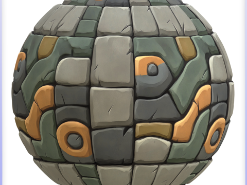 Stylized Stone Floor Seamless Texture CG Dokuları