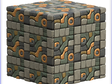 Stylized Stone Floor Seamless Texture CG Dokuları