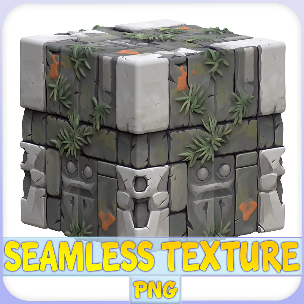 Stylized Stone Floor Seamless Texture CG Textures .c4d .max .obj .3ds .fbx .stl .blend 