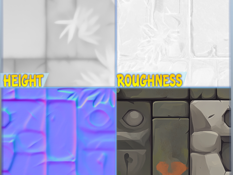 Stylized Stone Floor Seamless Texture Tekstur CG