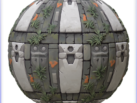 Stylized Stone Floor Seamless Texture Tekstur CG