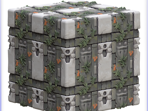Stylized Stone Floor Seamless Texture Tekstur CG